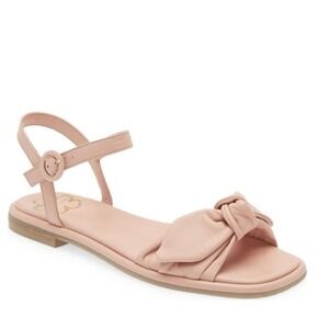 Ted Baker London Halah‎ Leather Sandal, Adjustable Strap, Size 10.5 Pink, NWT